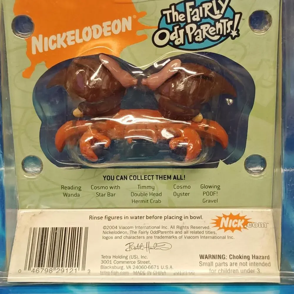 Fairly Odd Parents Nick Tetra Fish Tank Aquarium Decoration Timmy Hermit Crab